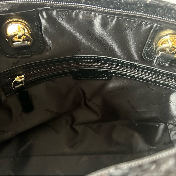 NWT Calvin Klein Black Sequins Medium Shoulder Handbag - Picture 8 of 8